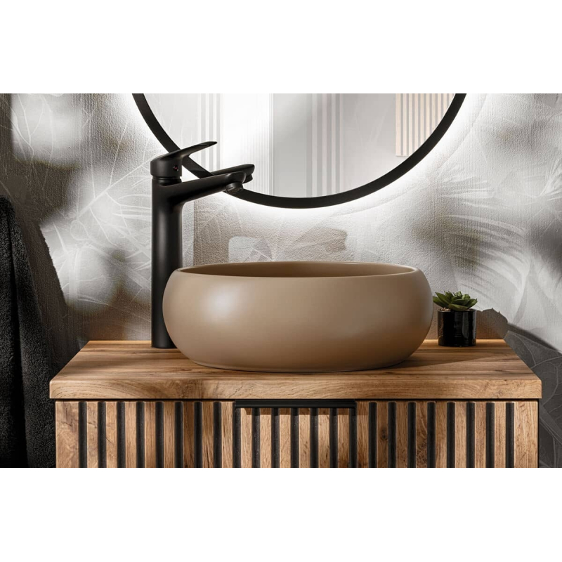 Pastatomas praustuvas VIKI, kapučino, 36x36x12 cm