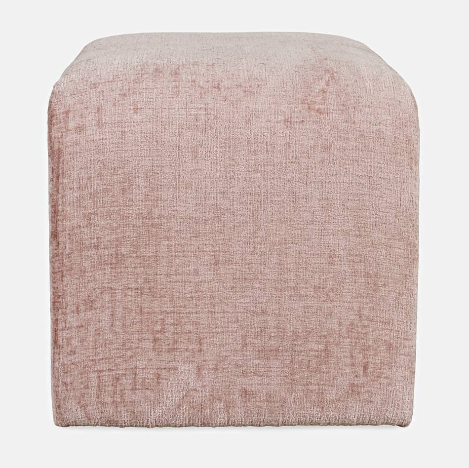 Pufas LEITH, rožinis, 54x46x48 cm