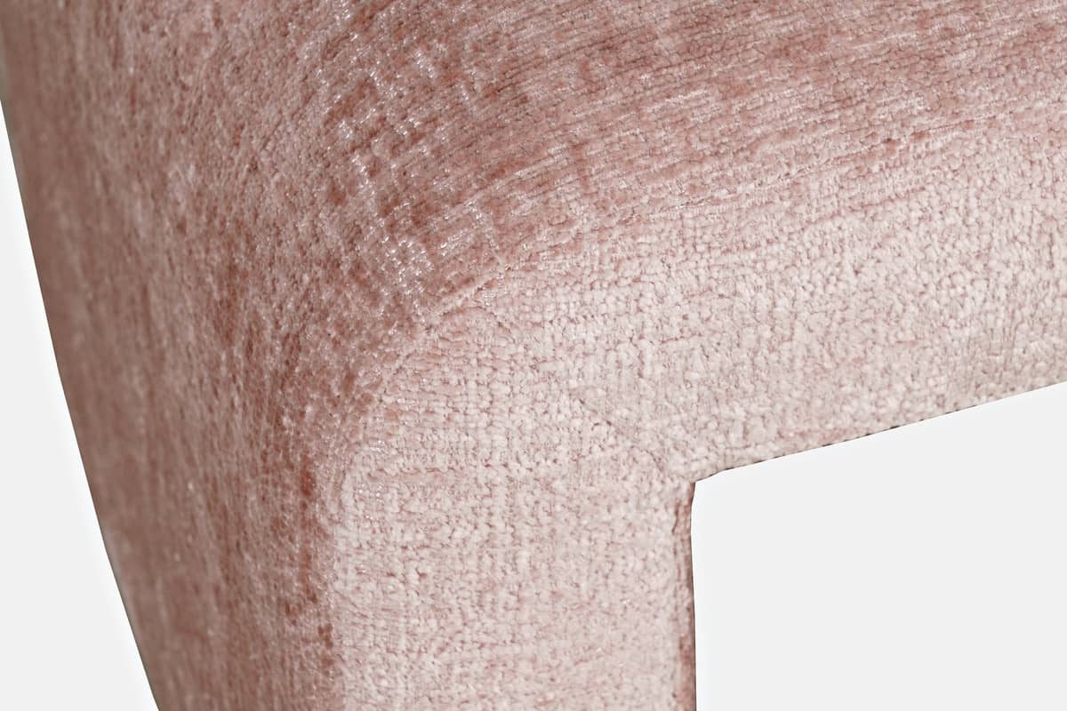 Pufas LEITH, rožinis, 54x46x48 cm