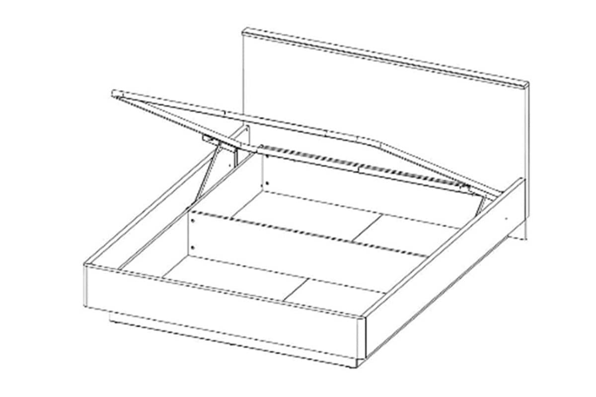 Lova 160 cm LANDA, 167x208x93 cm