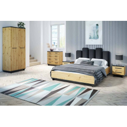 Dvidurė spinta VERU, 90x60x215 cm