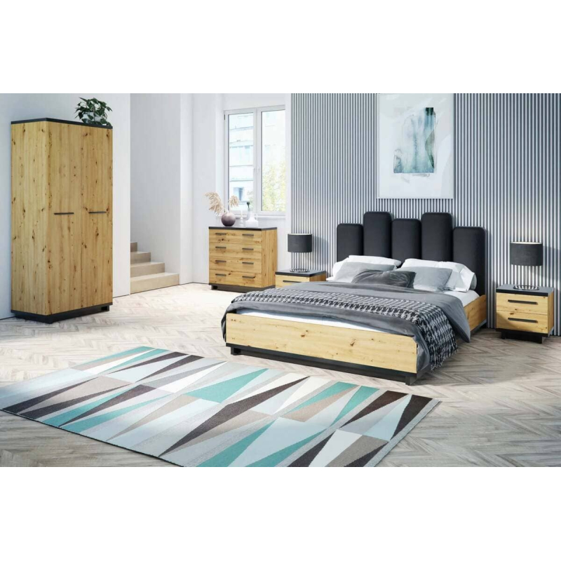 Dvidurė spinta VERU, 90x60x215 cm