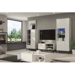 Vitrina ERIS, balta, 70x41x190 cm