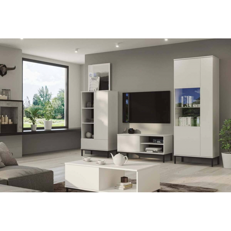 Vitrina ERIS, balta, 70x41x190 cm