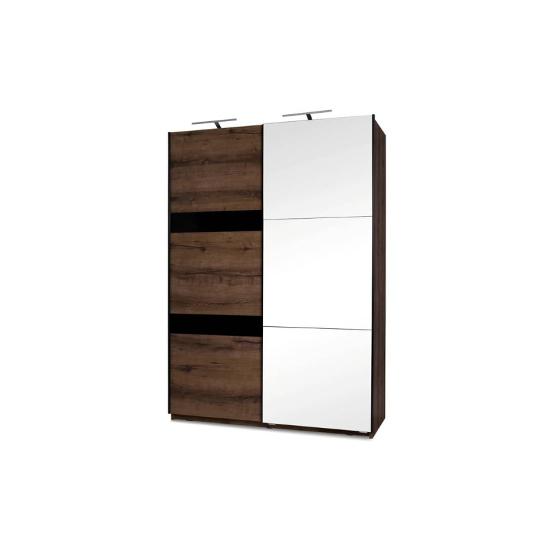 Dviejų durų spinta su veidrodžiu MERI, 150x69x215 cm