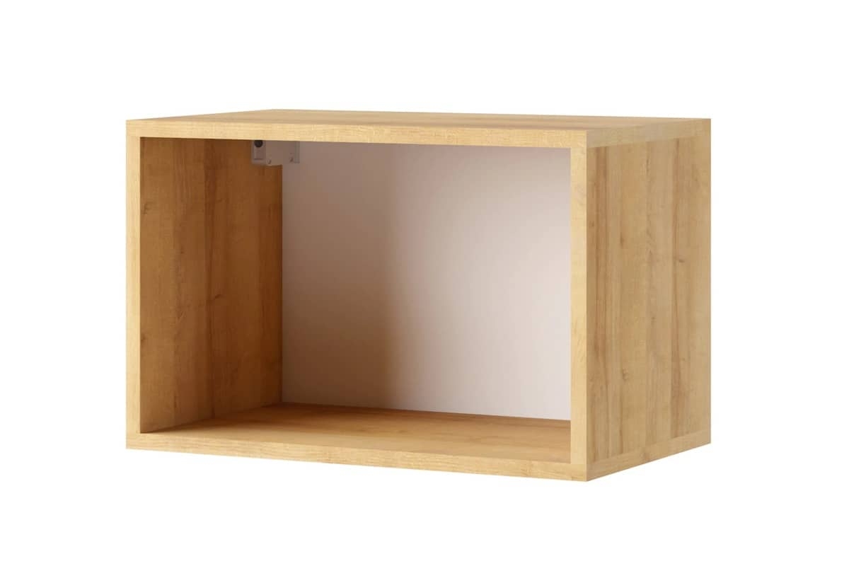 Pakabinama lentyna PAVA, ąžuolo/balta, 50x30x33 cm