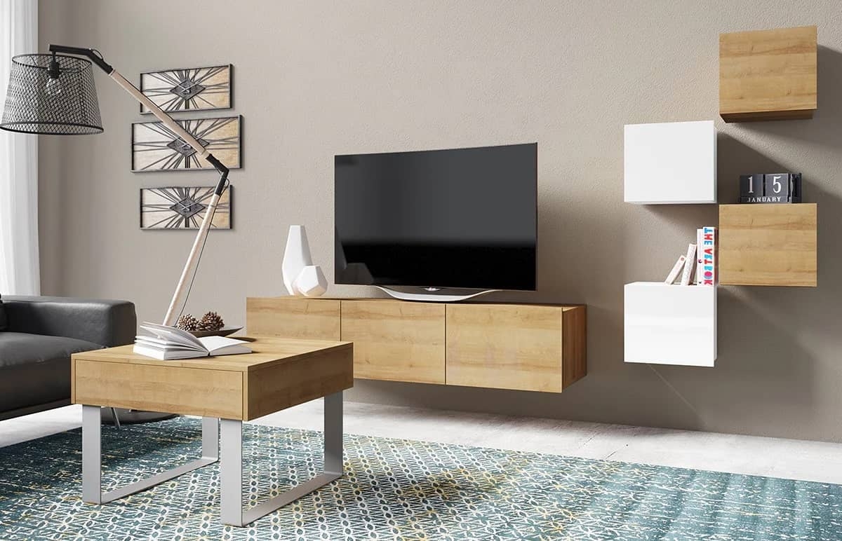 Pakabinama spintelė PAVA, balta, 34x32x34 cm