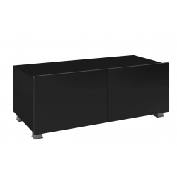 TV staliukas PAVA, juodas, 100x43x37 cm