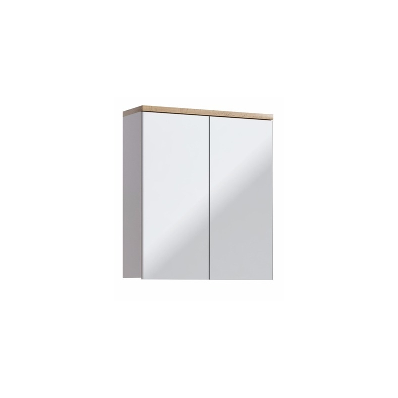 GOTLAND stiliaus veidrodis-spintelė, pakabinamas, baltas