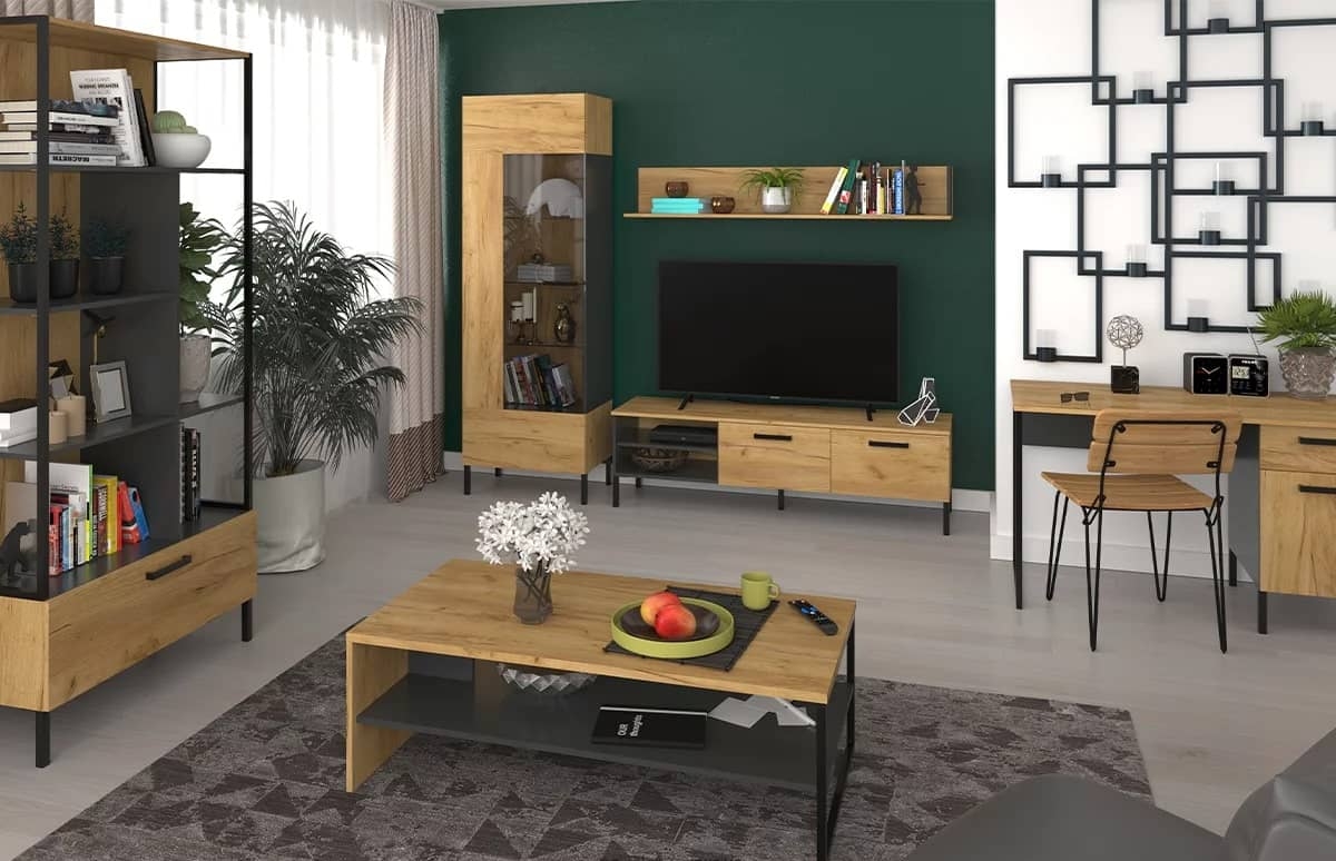 TV spintelė LACER, 155x42x46 cm