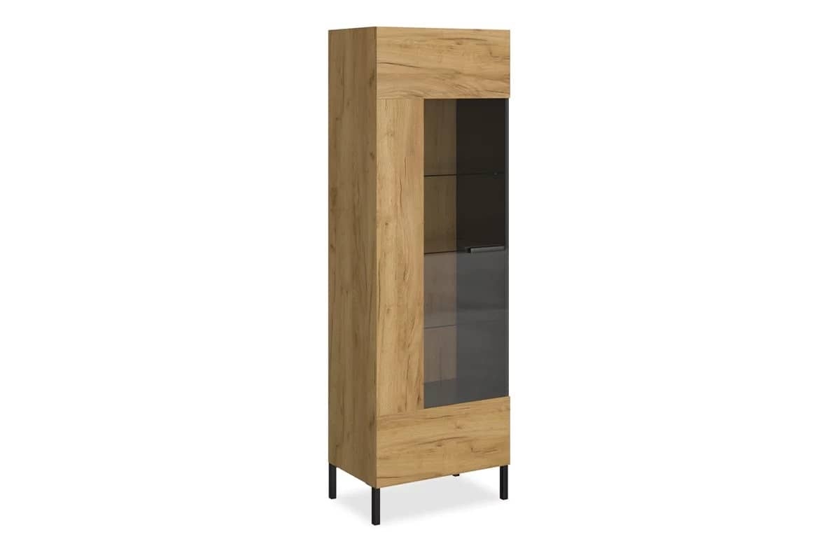Aukšta vitrina LACER, 64x42x198 cm