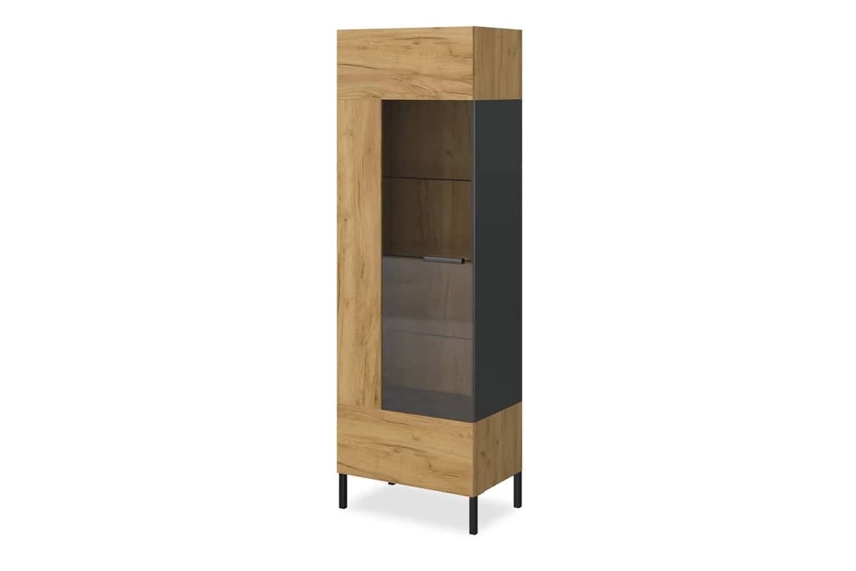 Aukšta vitrina LACER, 64x42x198 cm