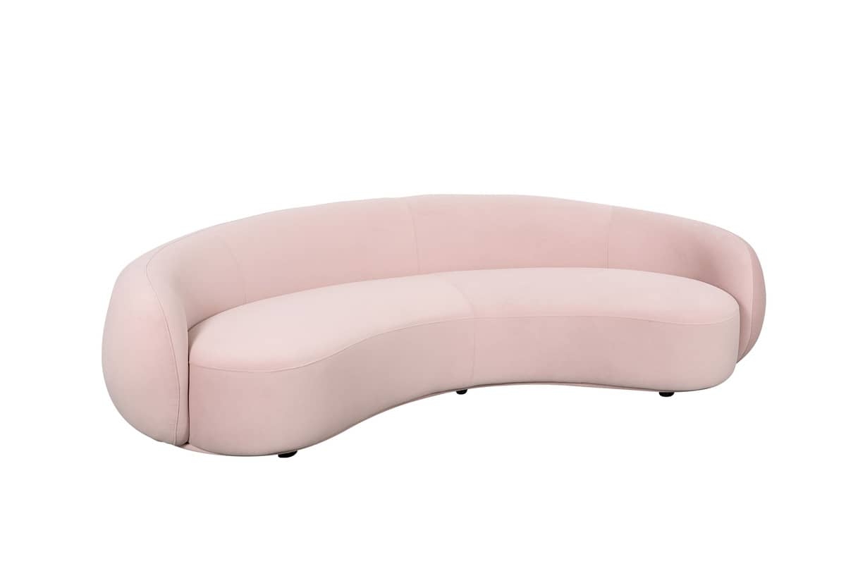 Sofa NUA, rožinė, 260x125x75 cm