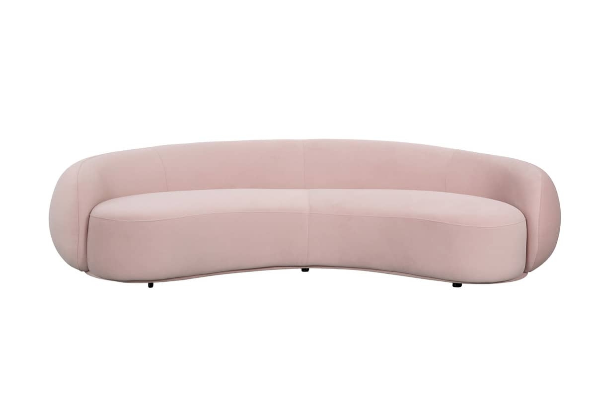 Sofa NUA, rožinė, 260x125x75 cm