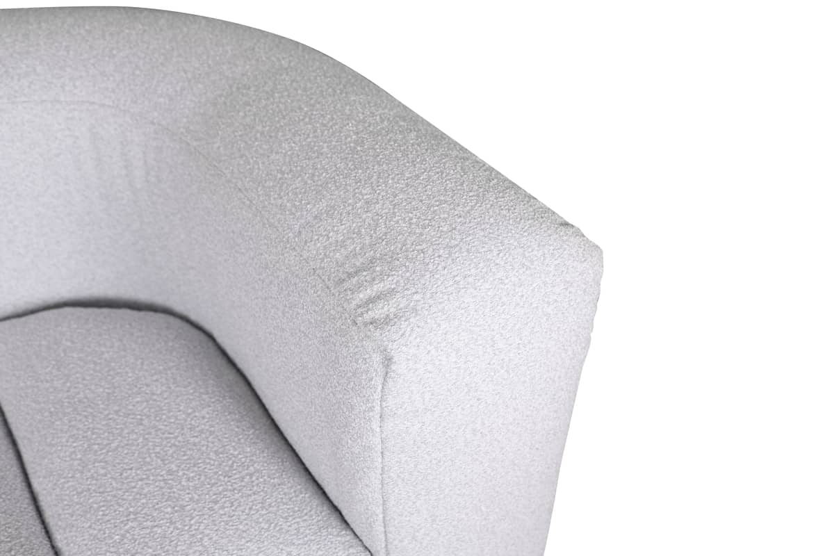 Sofa NUA, pilka-balta, 150x85x75 cm