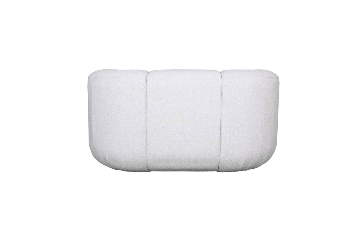 Sofa NUA, pilka-balta, 150x85x75 cm
