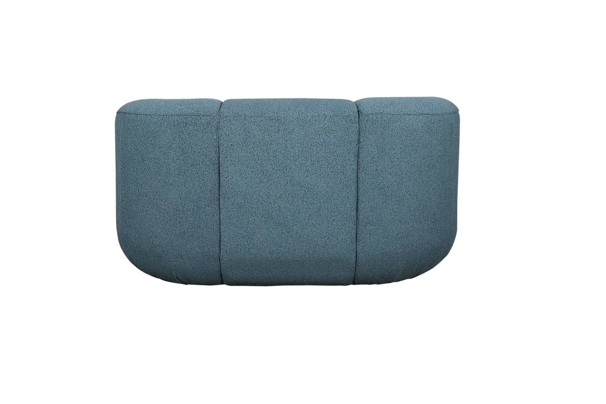 Sofa NUA, mėlyna-juoda, 150x85x75 cm