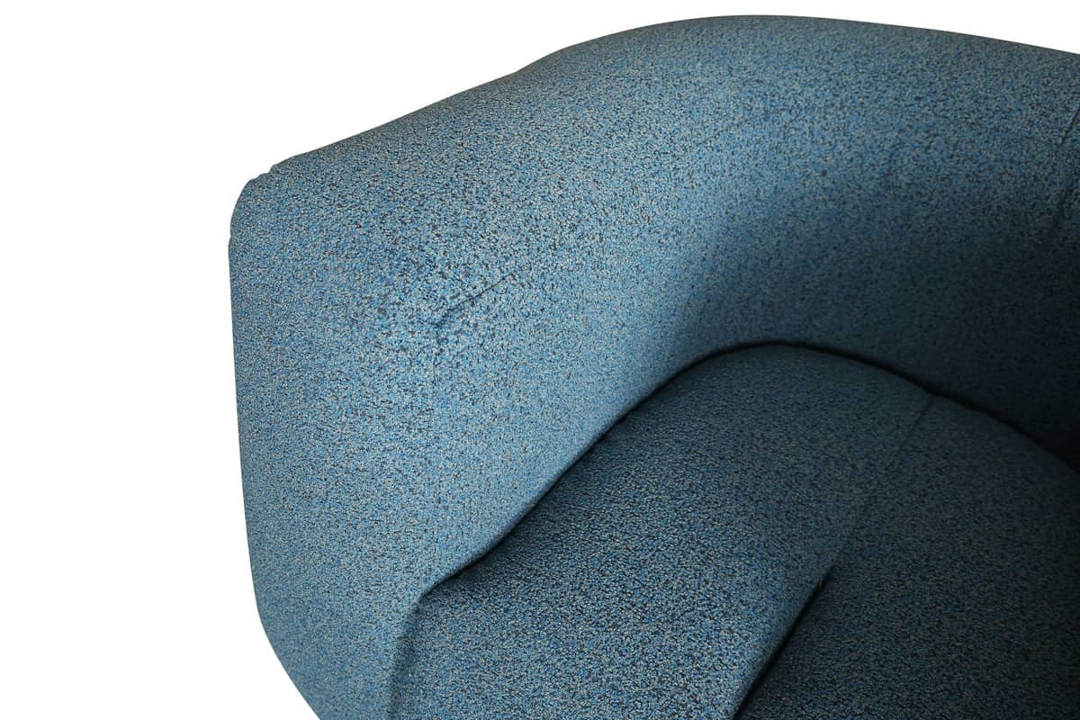 Sofa NUA, mėlyna-juoda, 150x85x75 cm
