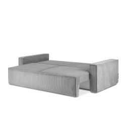 Sofa NAPA, šviesiai pilka, 228x101x89 cm