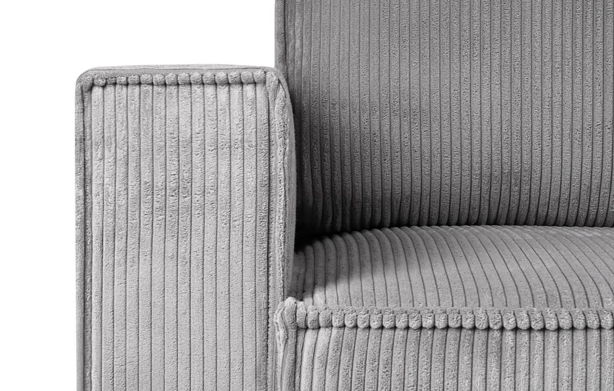 Sofa NAPA, šviesiai pilka, 228x101x89 cm