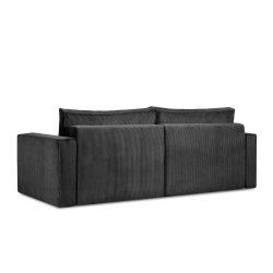 Sofa NAPA, tamsiai pilka, 228x101x89 cm