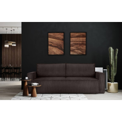 Sofa NAPA, ruda, 228x101x89 cm