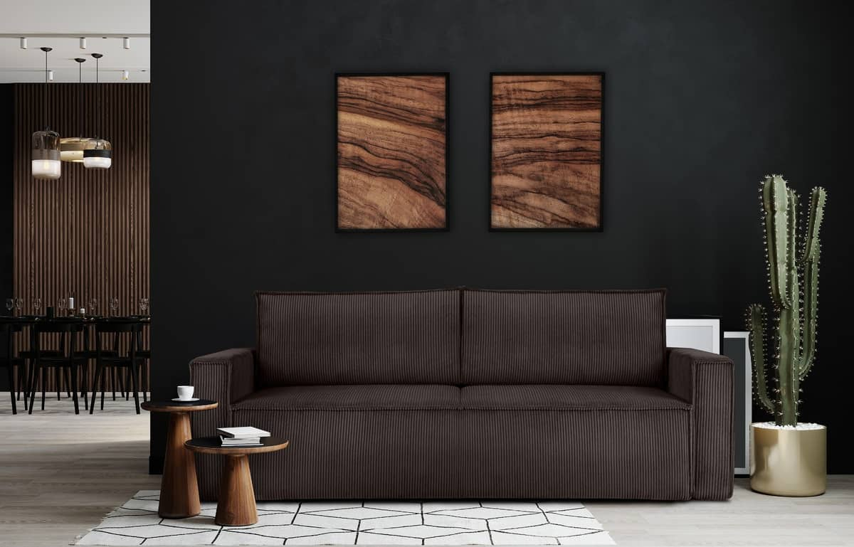 Sofa NAPA, ruda, 228x101x89 cm