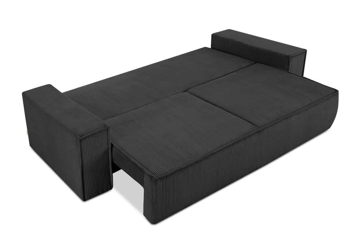 Sofa NAPA, tamsiai pilka, 244x101x89 cm
