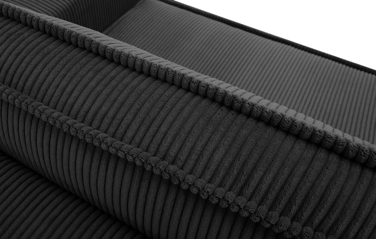 Sofa NAPA, tamsiai pilka, 244x101x89 cm