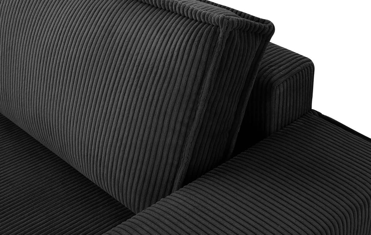 Sofa NAPA, tamsiai pilka, 244x101x89 cm