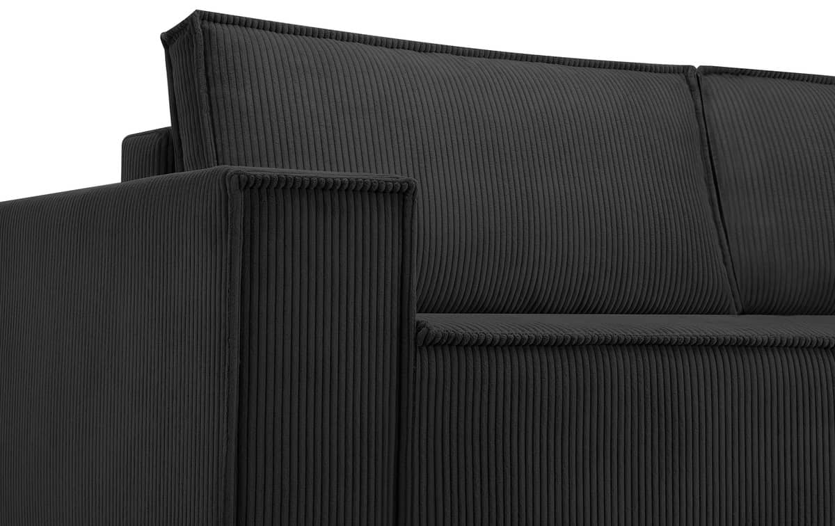 Sofa NAPA, tamsiai pilka, 244x101x89 cm