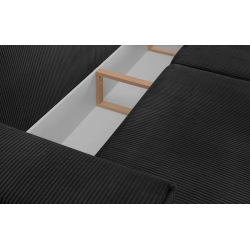Sofa NAPA, tamsiai pilka, 244x101x89 cm