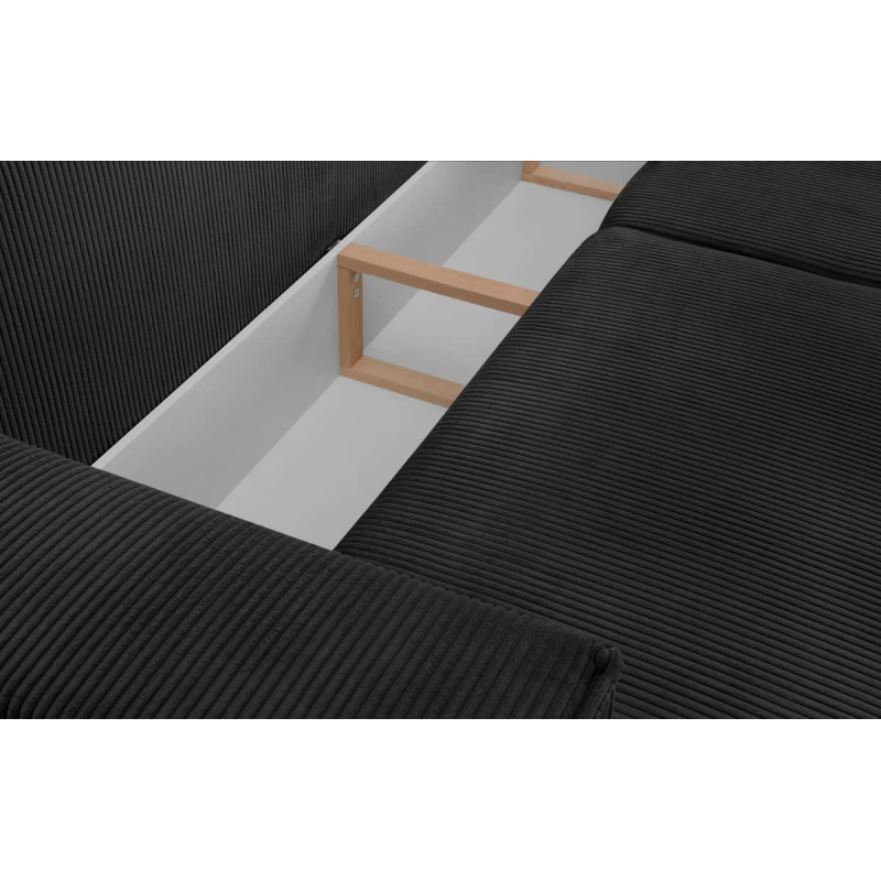 Sofa NAPA, tamsiai pilka, 244x101x89 cm