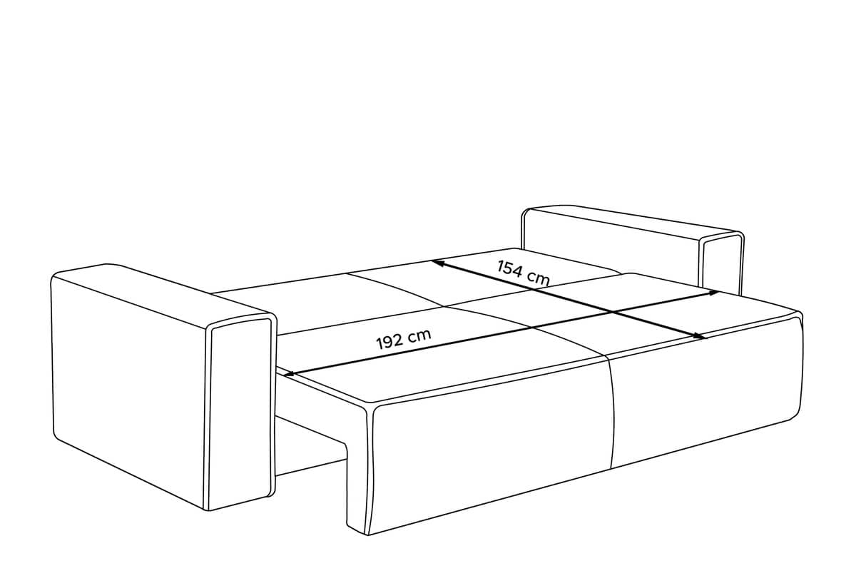 Sofa NAPA, tamsiai pilka, 244x101x89 cm