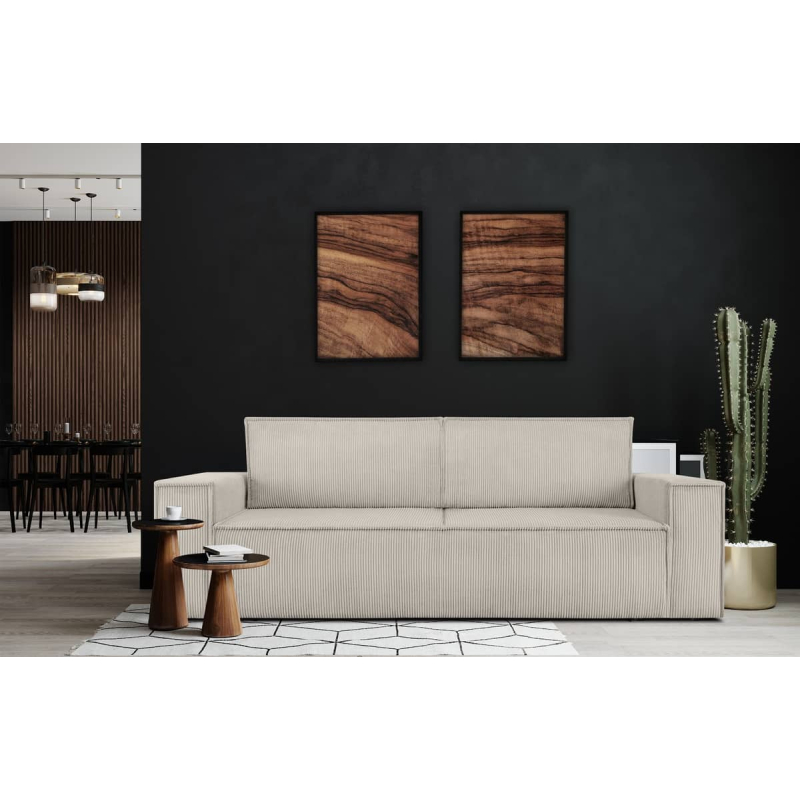 Sofa NAPA, kreminė, 244x101x89 cm