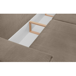 Sofa NAPA, smėlio, 244x101x89 cm