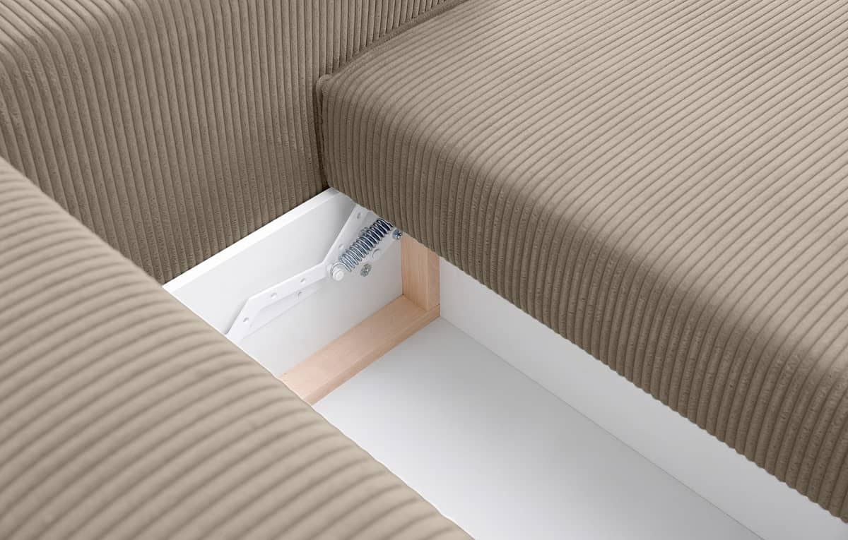 Sofa NAPA, smėlio, 244x101x89 cm
