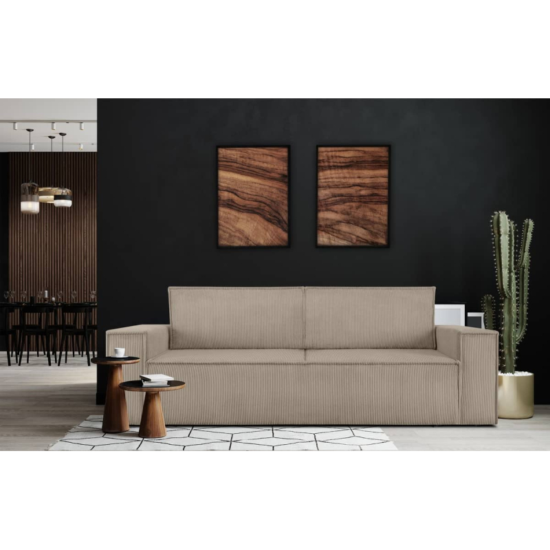 Sofa NAPA, smėlio, 244x101x89 cm