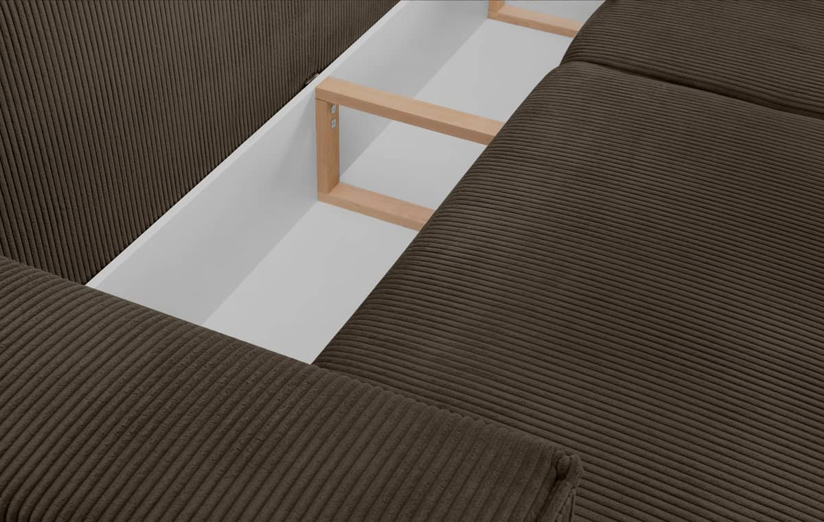 Sofa NAPA, ruda, 244x101x89 cm