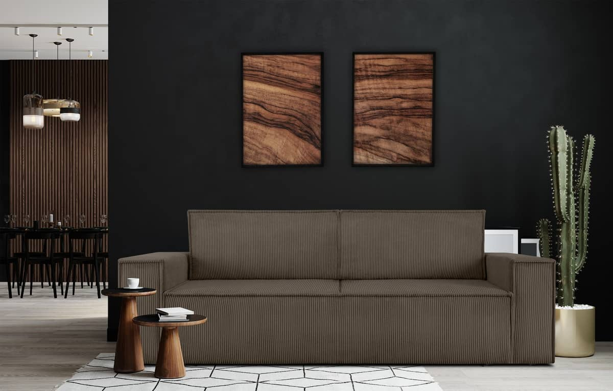 Sofa NAPA, ruda, 244x101x89 cm