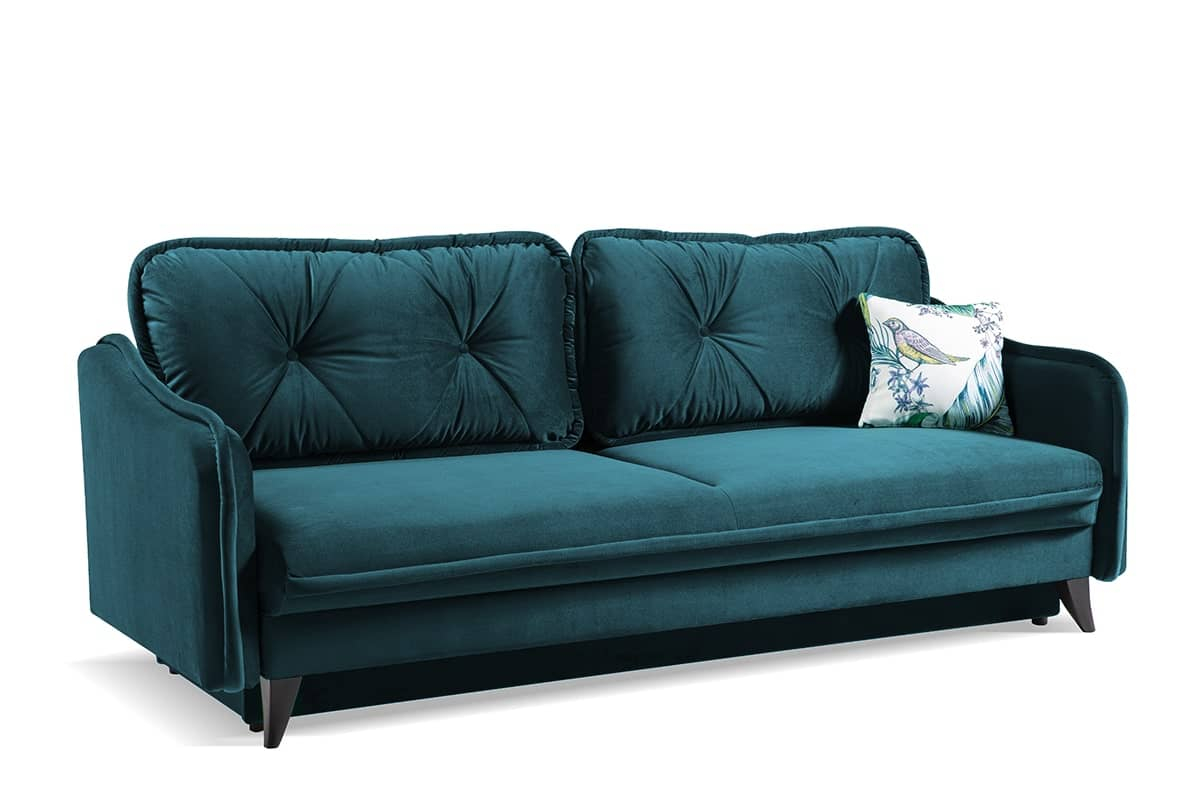 Sofa MELIC, jūros mėlyna, 225x93x85 cm