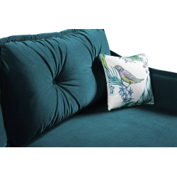 Sofa MELIC, jūros mėlyna, 225x93x85 cm