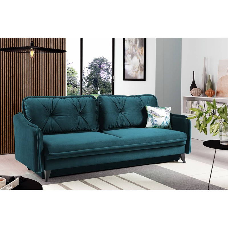 Sofa MELIC, jūros mėlyna, 225x93x85 cm