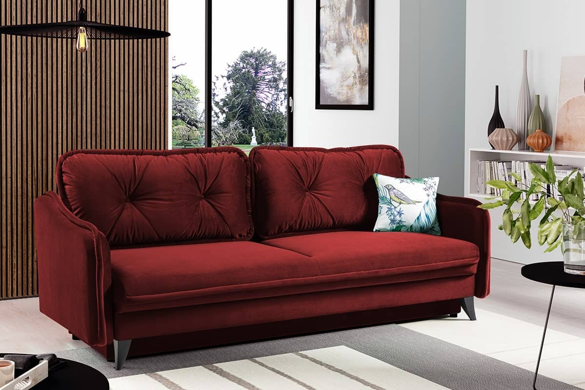 Sofa MELIC, bordo, 225x93x85 cm