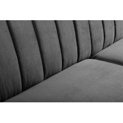 Sofa CAVIC, pilka, 222x93x90 cm