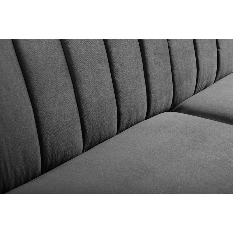 Sofa CAVIC, pilka, 222x93x90 cm