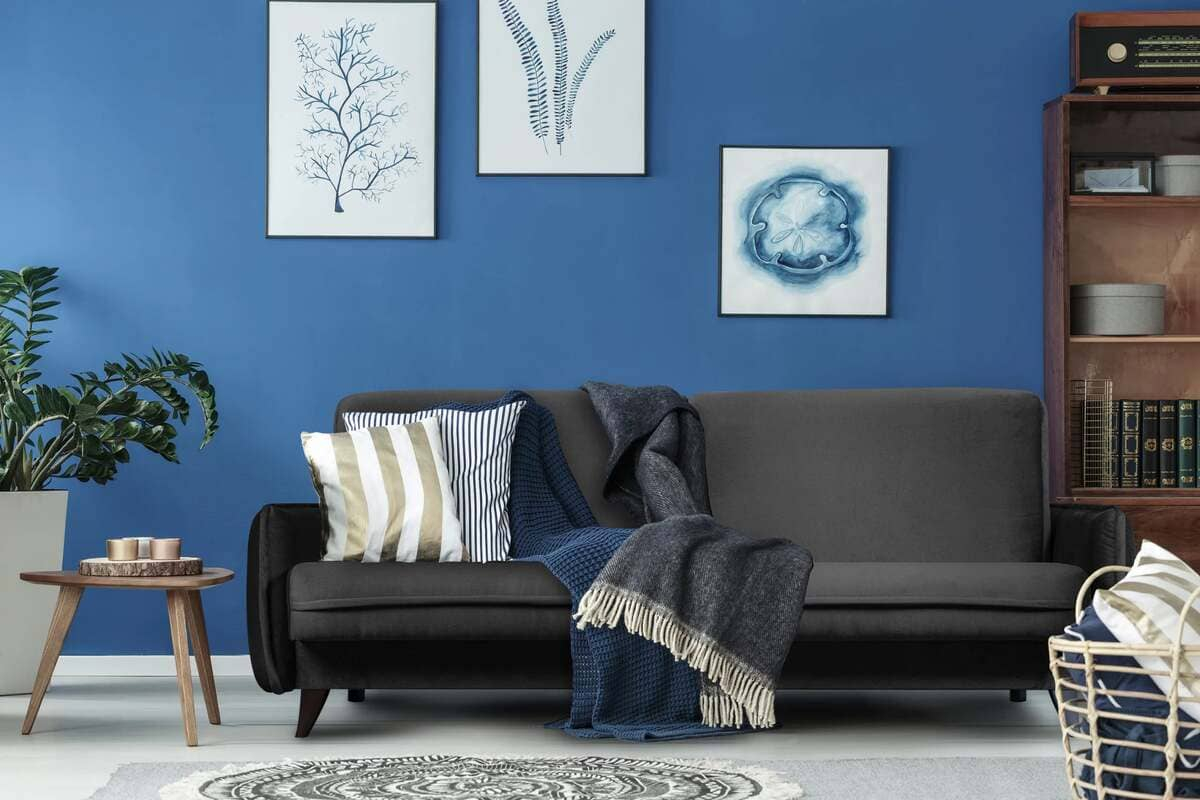 Sofa GRINDA, pilka, 225x93x100 cm