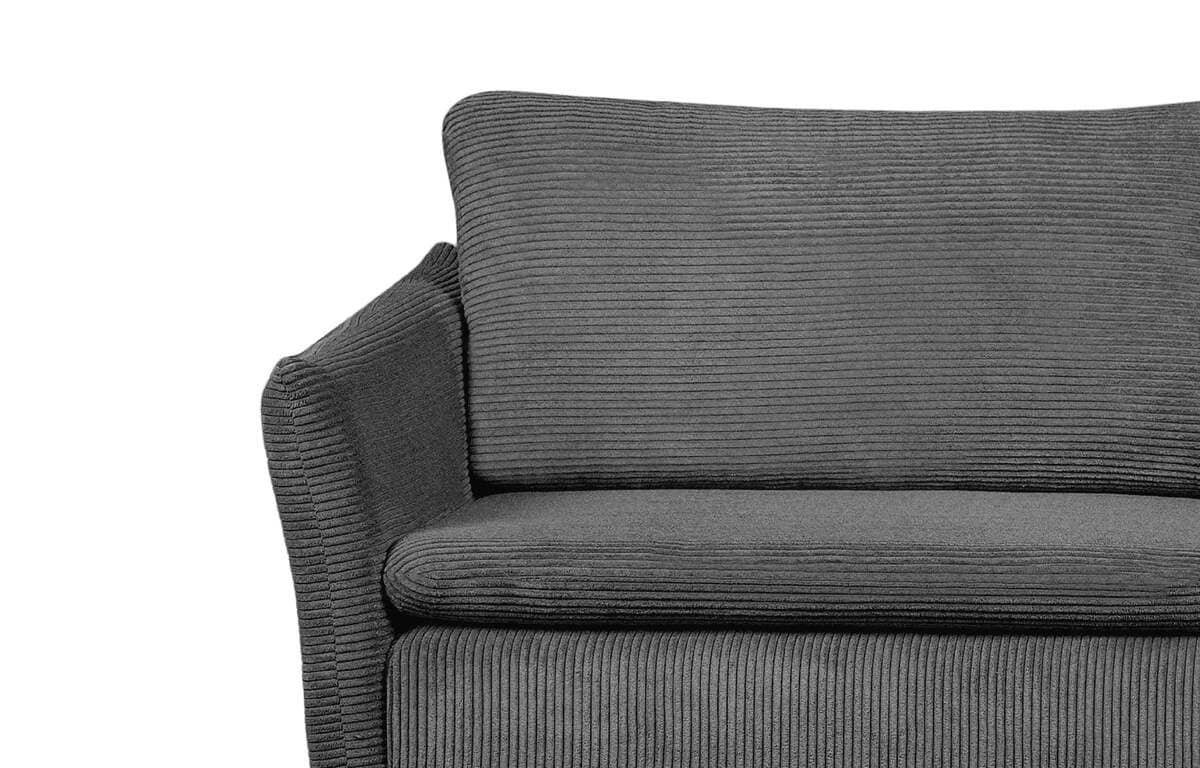 Sofa TENU A, tamsiai pilka, 230x92x97 cm