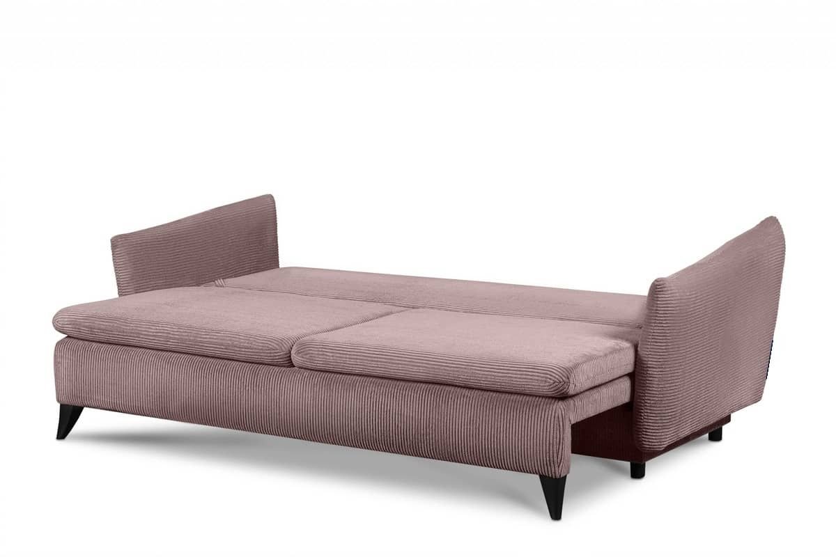 Sofa TENU A, rožinė, 230x92x97 cm