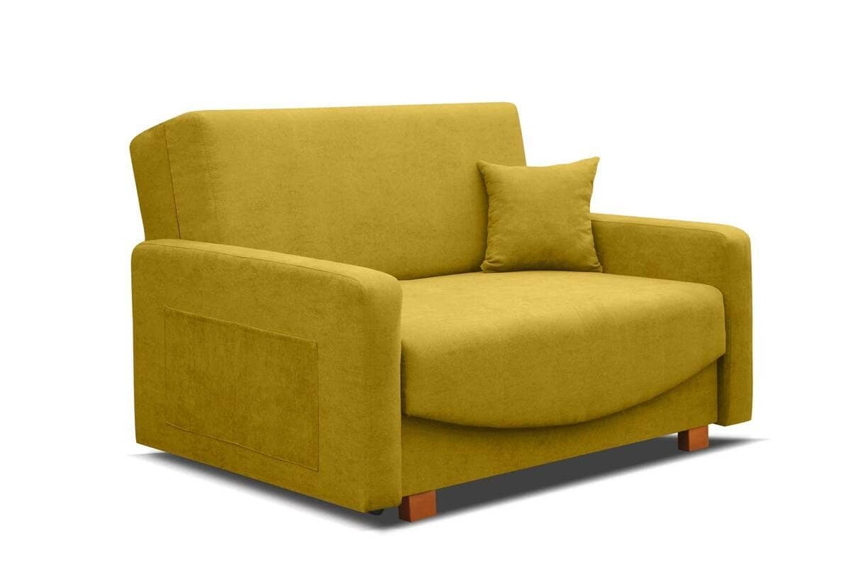 Sofa INCU, geltona, 135x96x83 cm